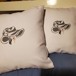 Custom design pillows t shirts bags tea towels